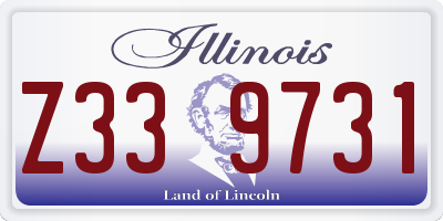 IL license plate Z339731