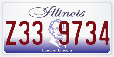 IL license plate Z339734