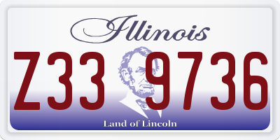 IL license plate Z339736