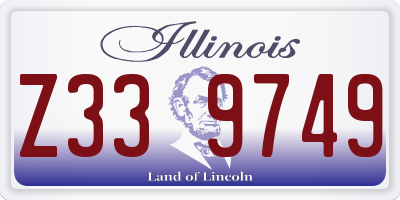 IL license plate Z339749