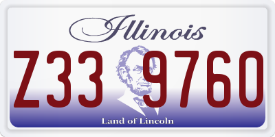 IL license plate Z339760