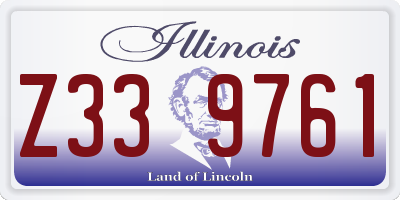 IL license plate Z339761
