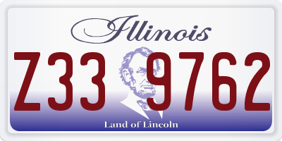 IL license plate Z339762