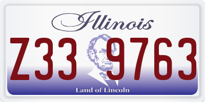 IL license plate Z339763