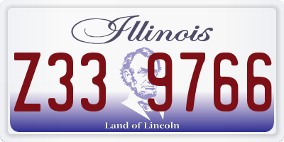 IL license plate Z339766