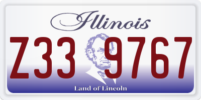 IL license plate Z339767