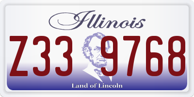 IL license plate Z339768