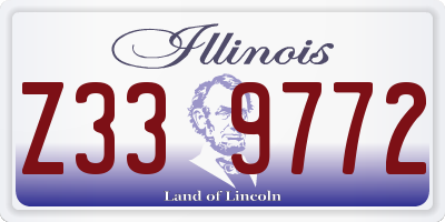 IL license plate Z339772