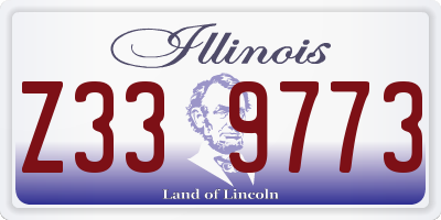 IL license plate Z339773