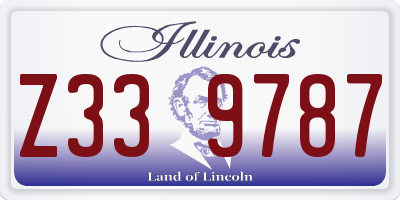IL license plate Z339787