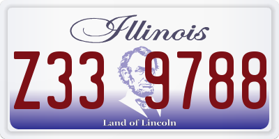 IL license plate Z339788