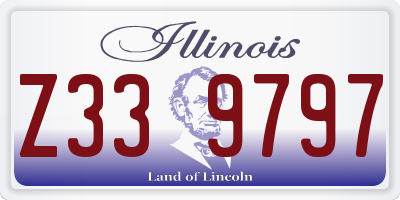 IL license plate Z339797