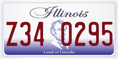 IL license plate Z340295