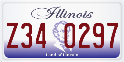 IL license plate Z340297