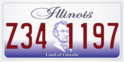 IL license plate Z341197