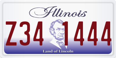 IL license plate Z341444