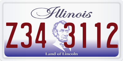 IL license plate Z343112