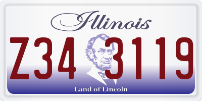 IL license plate Z343119
