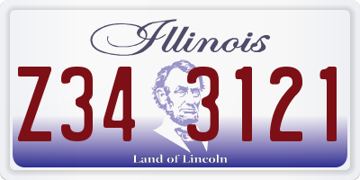 IL license plate Z343121