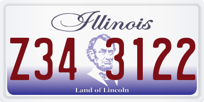 IL license plate Z343122