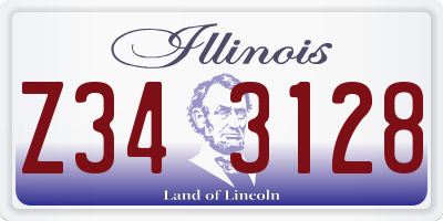 IL license plate Z343128