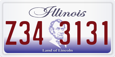 IL license plate Z343131