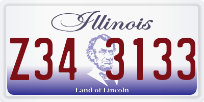 IL license plate Z343133