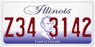 IL license plate Z343142