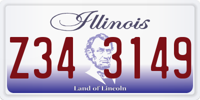 IL license plate Z343149
