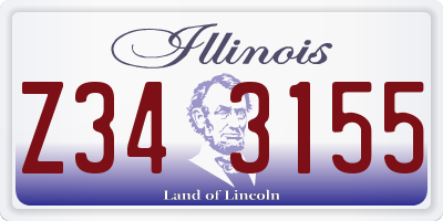 IL license plate Z343155
