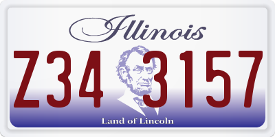 IL license plate Z343157