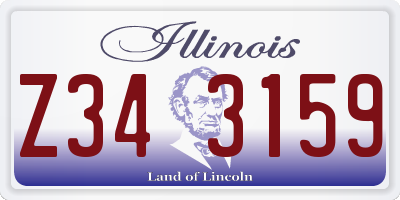 IL license plate Z343159