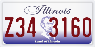 IL license plate Z343160