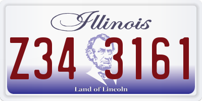 IL license plate Z343161