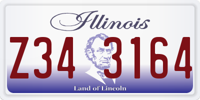 IL license plate Z343164