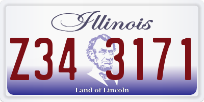 IL license plate Z343171