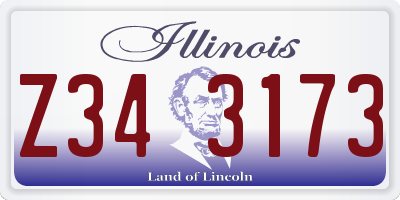 IL license plate Z343173
