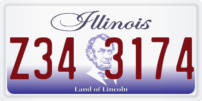IL license plate Z343174
