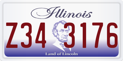 IL license plate Z343176