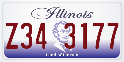 IL license plate Z343177