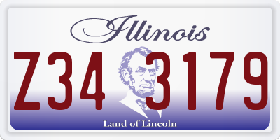 IL license plate Z343179