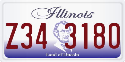 IL license plate Z343180
