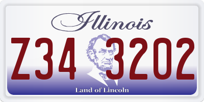 IL license plate Z343202