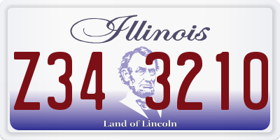 IL license plate Z343210