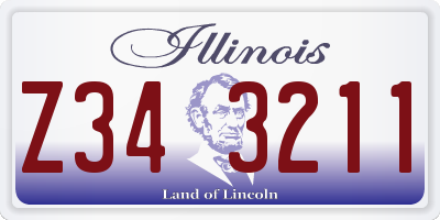 IL license plate Z343211