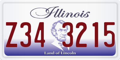 IL license plate Z343215
