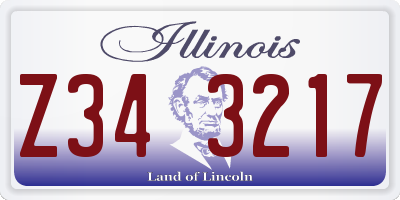 IL license plate Z343217