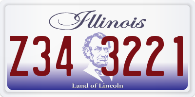 IL license plate Z343221