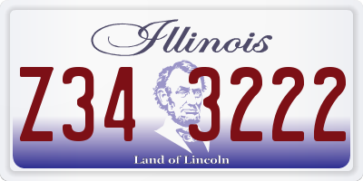 IL license plate Z343222