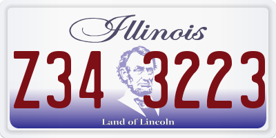 IL license plate Z343223